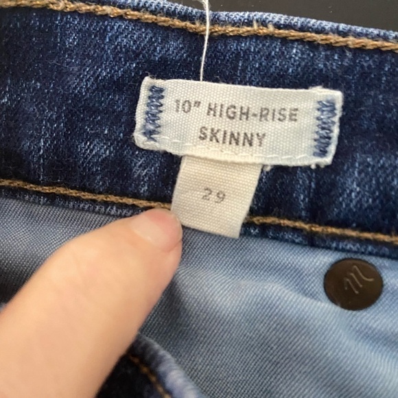 Madewell 10" High Rise Skinny Jeans in Hayes Wash - Picture 6 of 6
